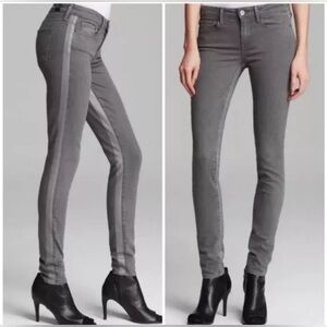 NWT Vince.‎ Women’s Skinny Jeans Gray Side Stripes Tuxedo Dylan Mid Rise Size 25